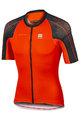 SPORTFUL джерсі з коротким рукавом - BODYFIT SPEEDSKIN - помаранчевий/чорний