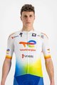 SPORTFUL джерсі з коротким рукавом - TOTAL ENERGIES 2022 - biela/modrá/oranžová/žltá