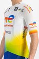 SPORTFUL джерсі з коротким рукавом - TOTAL ENERGIES 2022 - biela/modrá/oranžová/žltá