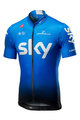 CASTELLI джерсі з коротким рукавом - TEAM SKY FAN 2019 - білі/чорний/світло-блакитний