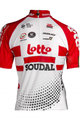 джерсі з коротким рукавом - LOTTO SOUDAL 19 KIDS - білі/червоний