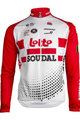 літній трикотаж з довгим рукавом - LOTTO SOUDAL 19 SMR - білі/червоний