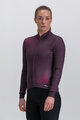 SANTINI зимова футболка з довгим рукавом - PURE DYE - бордо