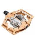 LEATT педалі - GRAVITY 6.0 CLIP-IN - bronzová