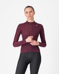 CASTELLI зимова футболка з довгим рукавом - ESPRESSO THERMAL W LS - червоний