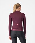 CASTELLI зимова футболка з довгим рукавом - ESPRESSO THERMAL W LS - червоний