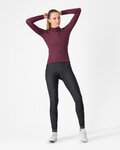 CASTELLI зимова футболка з довгим рукавом - ESPRESSO THERMAL W LS - червоний