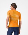 CASTELLI джерсі з коротким рукавом - CLIMBER'S A/C - помаранчевий