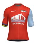 SANTINI джерсі з коротким рукавом - WORLD CHAMPIONSHIPS MONTRÉAL 2026 - червоний