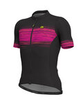 ALÉ джерсі з коротким рукавом - START - чорний/рожевий