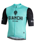 BIANCHI MILANO джерсі з коротким рукавом - PEDASO - чорний/синій