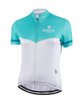 BIANCHI MILANO джерсі з коротким рукавом - GINOSA LADY - синій/білі