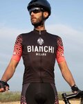 BIANCHI MILANO джерсі з коротким рукавом - PEDASO - рожевий/чорний
