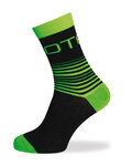 BIOTEX класичні шкарпетки - LINES - зелений/чорний