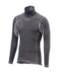 CASTELLI футболка з довгим рукавом - FLANDERS WARM NECK - сірий