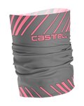 CASTELLI краватка - ARRIVO 3 THERMO - сірий/рожевий