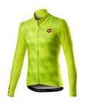 CASTELLI зимова футболка з довгим рукавом - CUBI LONG - жовтий