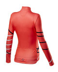 CASTELLI зимова футболка з довгим рукавом - DIAGONAL LADY WINTER - рожевий