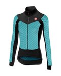 CASTELLI зимова футболка з довгим рукавом - SFIDA LADY WINTER - світло-блакитний/чорний