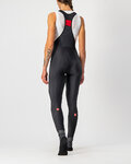 CASTELLI довгі штани з підтяжками - VELOCISSIMA LADY WNT - чорний