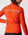 CASTELLI зимова футболка з довгим рукавом - SINERGIA 2 LADY WNT - червоний