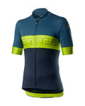 CASTELLI джерсі з коротким рукавом - PROLOGO VI - синій/зелений
