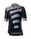 CASTELLI джерсі з коротким рукавом - TROFEO - сірий/синій