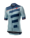 CASTELLI джерсі з коротким рукавом - TROFEO - синій/світло-блакитний