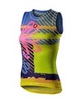 CASTELLI футболка без рукавів - PRO MESH W LADY - багатоколірний/рожевий