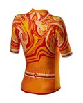 CASTELLI джерсі з коротким рукавом - CLIMBER'S 2.0 LADY - жовтий/помаранчевий
