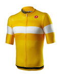 CASTELLI джерсі з коротким рукавом - LA MITICA - жовтий/білі
