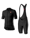 CASTELLI джерсі з коротким рукавом і шорти - ENTRATA II - чорний
