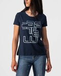 CASTELLI футболка з коротким рукавом - BELLAGIO TEE LADY - синій