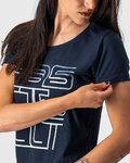 CASTELLI футболка з коротким рукавом - BELLAGIO TEE LADY - синій
