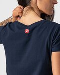 CASTELLI футболка з коротким рукавом - BELLAGIO TEE LADY - синій