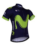 джерсі з коротким рукавом - MOVISTAR 2017  - синій/зелений