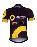 джерсі з коротким рукавом - DIRECT ENERGIE 2017 - чорний/жовтий