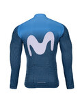 BONAVELO зимова футболка з довгим рукавом - MOVISTAR 2021 WINTER - синій/білі
