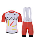 BONAVELO джерсі з коротким рукавом і шорти - COFIDIS 2021 - чорний/білі/червоний