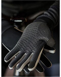 SANTINI рукавички з довгими пальцями - VEGA - чорний