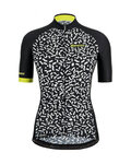 SANTINI джерсі з коротким рукавом - TONO CHROMOSOME LADY - чорний