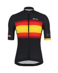 SANTINI джерсі з коротким рукавом - LA VUELTA 2019 - чорний/жовтий/червоний