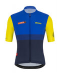SANTINI джерсі з коротким рукавом - LA VUELTA 2021 - жовтий/синій