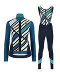 SANTINI Зимова джерсі та штани - CORAL R. LADY WINTER - чорний/синій