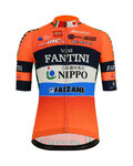 SANTINI джерсі з коротким рукавом - NIPPO FANTINI 2019 - синій/чорний/помаранчевий/білі
