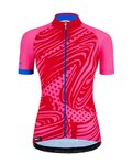 SANTINI джерсі з коротким рукавом - GIADA POP LADY - рожевий/синій