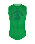 SANTINI футболка без рукавів - CROWN - зелений