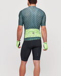 SANTINI джерсі з коротким рукавом і шорти - SLEEK DINAMO - зелений/чорний