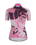SANTINI джерсі з коротким рукавом - GIADA MAUI LADY - багатоколірний/рожевий