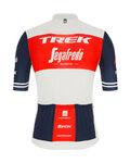 SANTINI джерсі з коротким рукавом - TREK SEGAFREDO 2021 - червоний/білі/синій